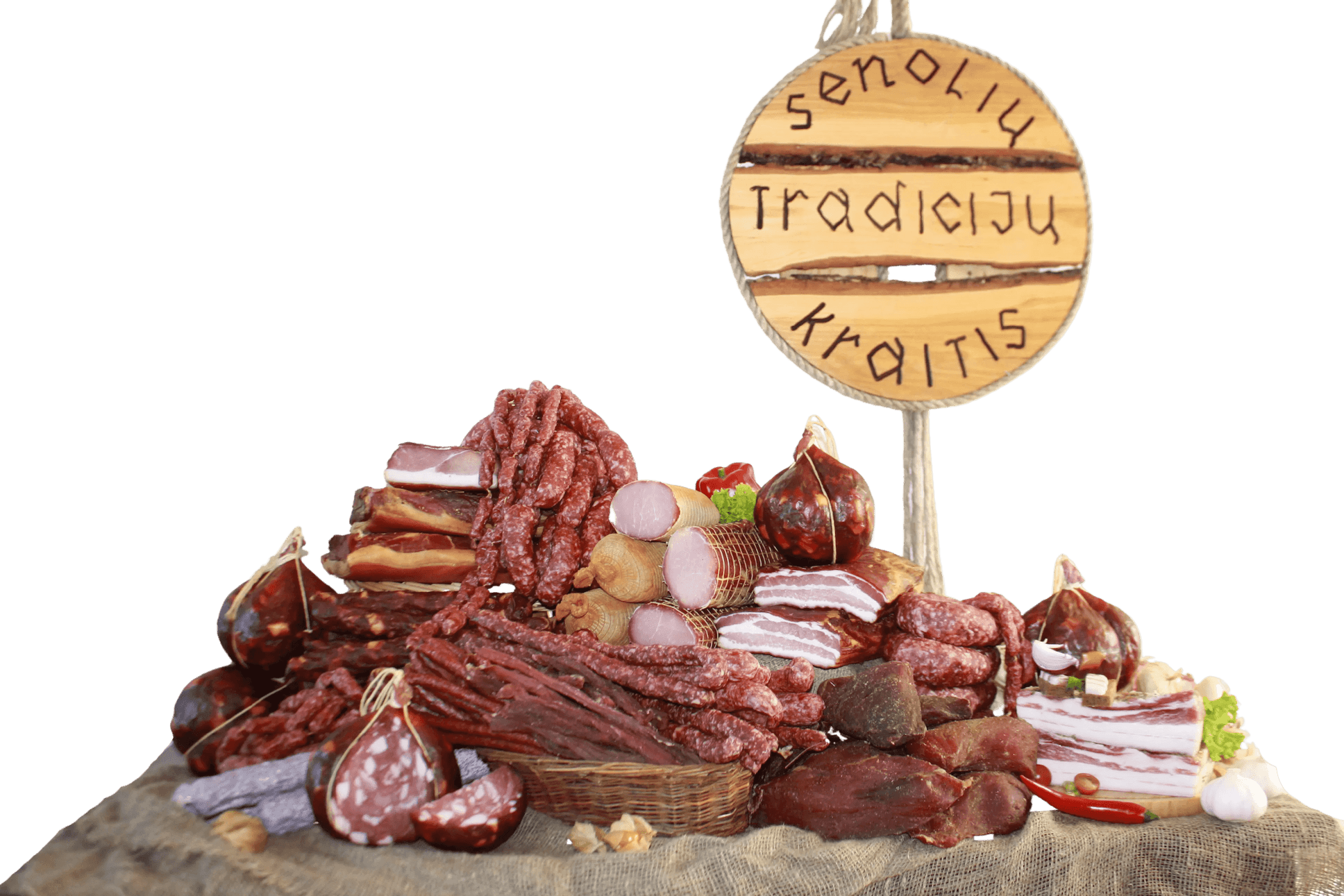 Cured meats selection